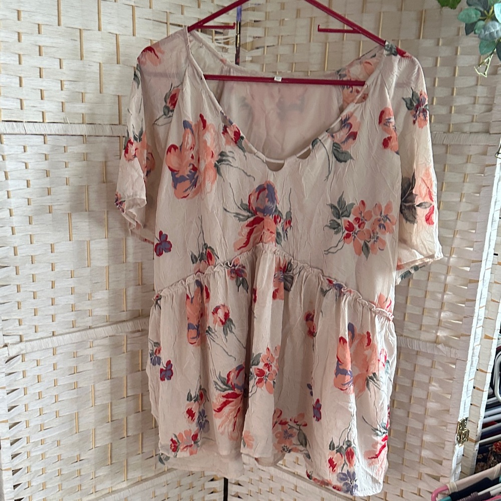 Floral Print Women's Top